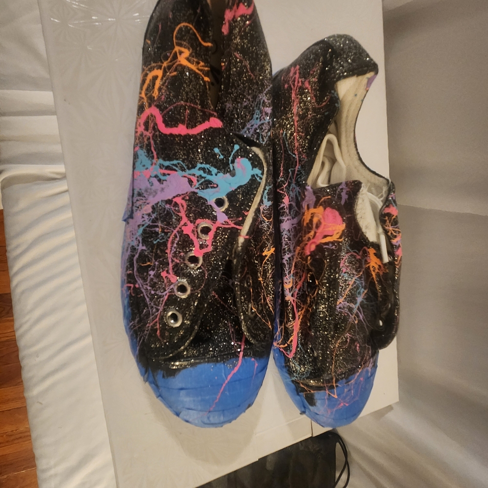 Colorful Splatter Kids Shoes